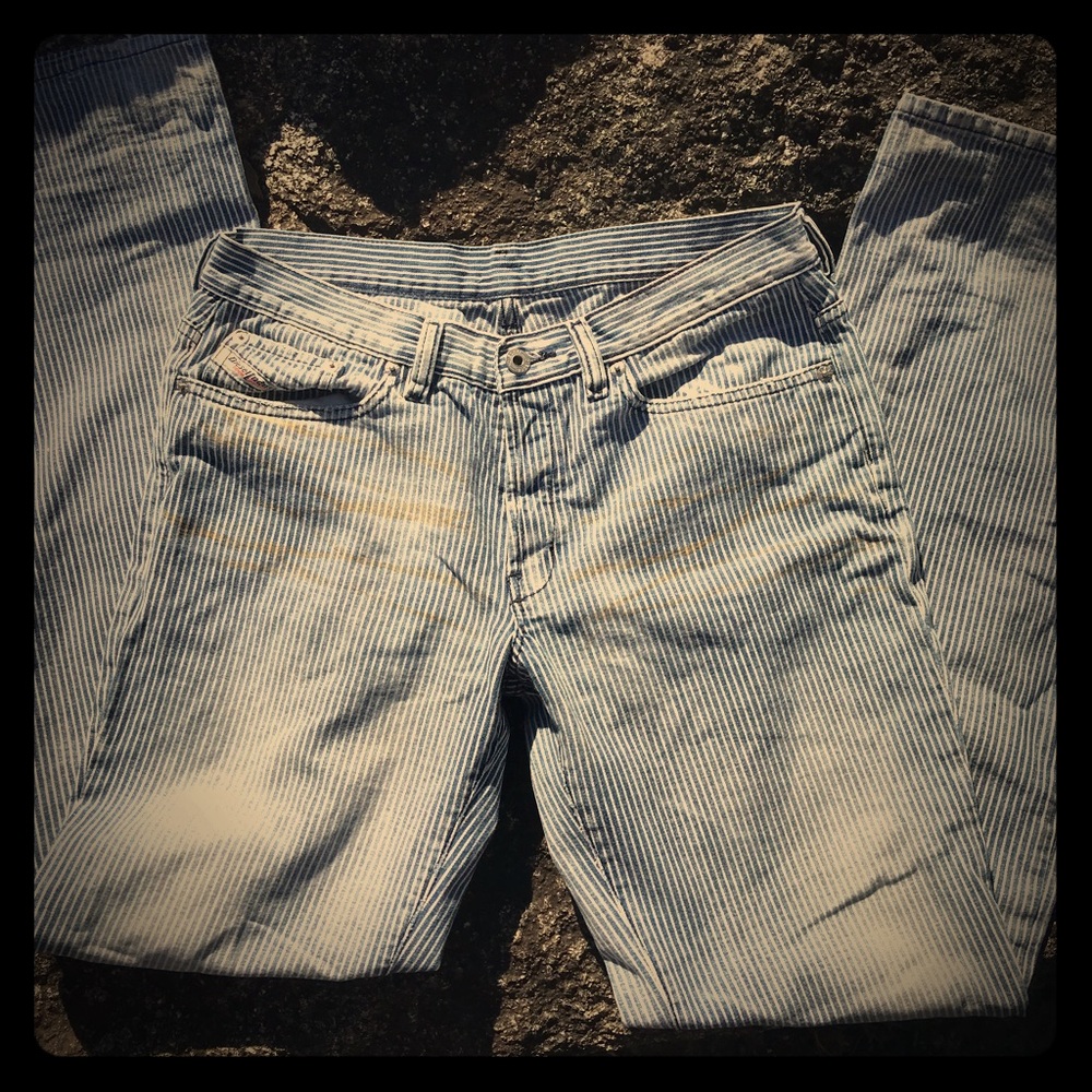 Vintage Diesel railroad stripe jeans